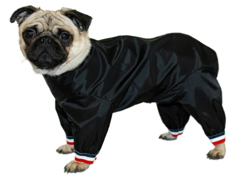 Waterproof Nylon Half Leg Trouser Suit Black