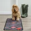 Pet Rebellion Stop Muddy Paws Tartan 45 X 100cm