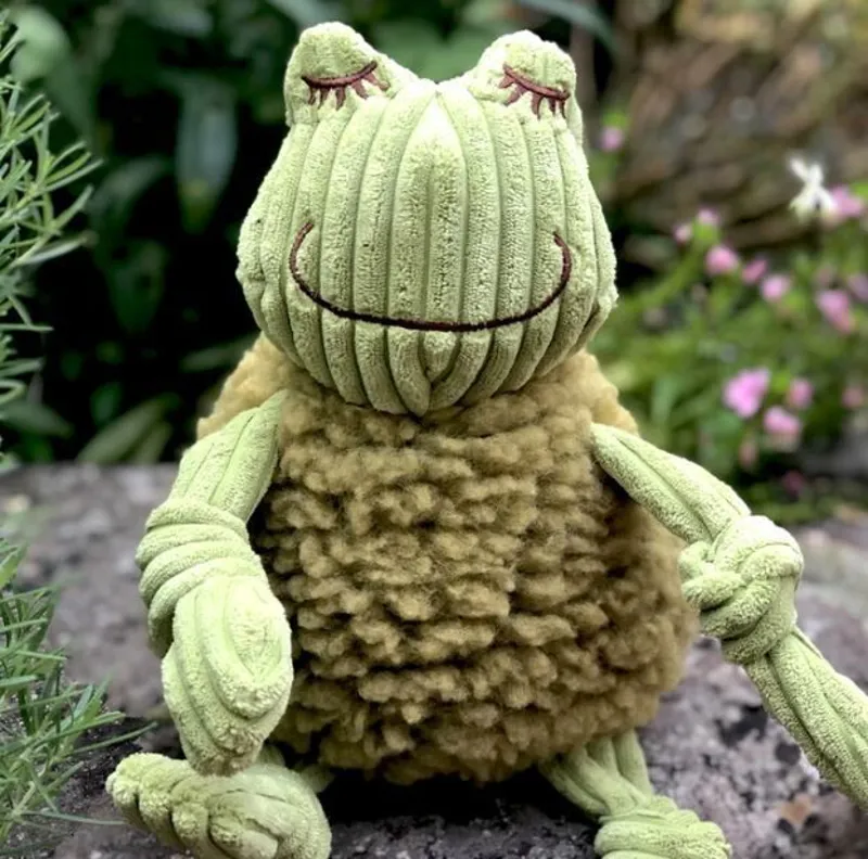 HuggleHound HuggleFleece Animal Toy Frog