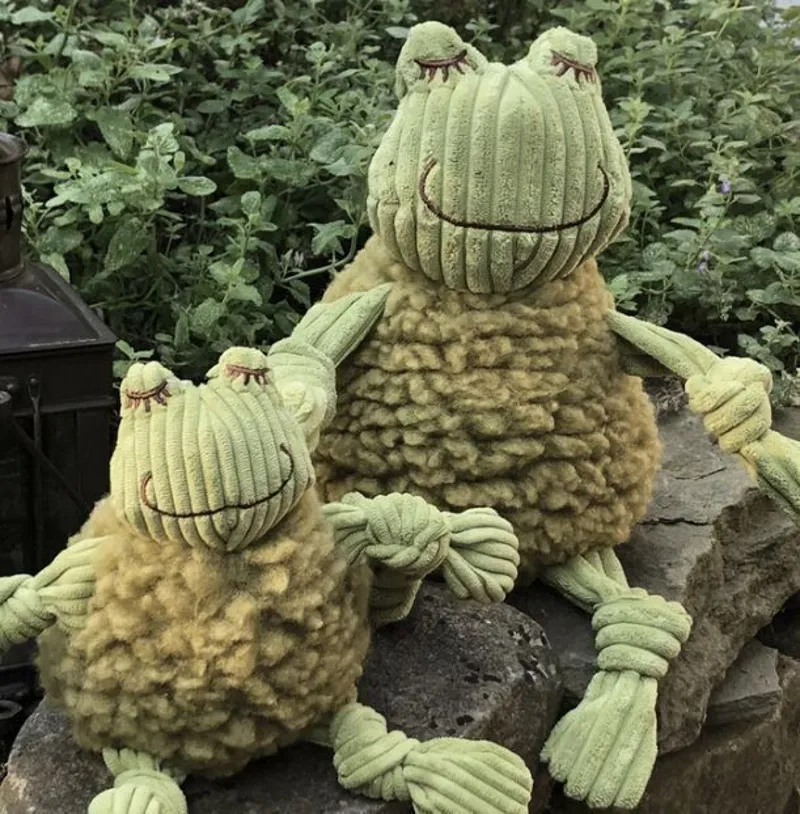 HuggleHound HuggleFleece Animal Toy Frog-2