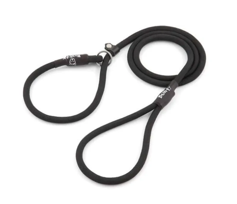 Bunty Slip-On Rope Dog Lead Black