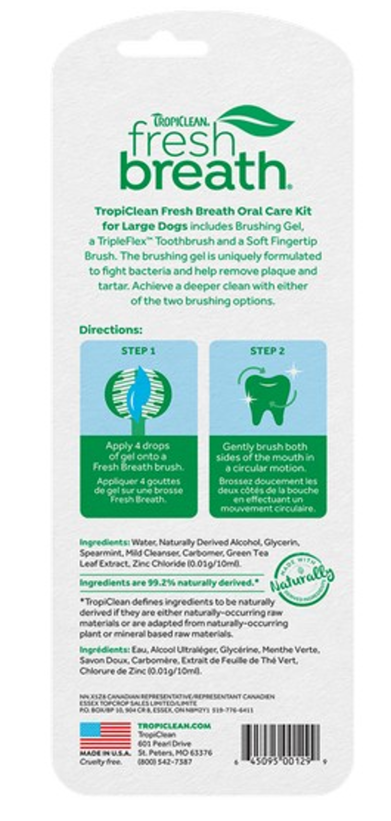 TropiClean Oral Care Kit for Dogs 59ml-1