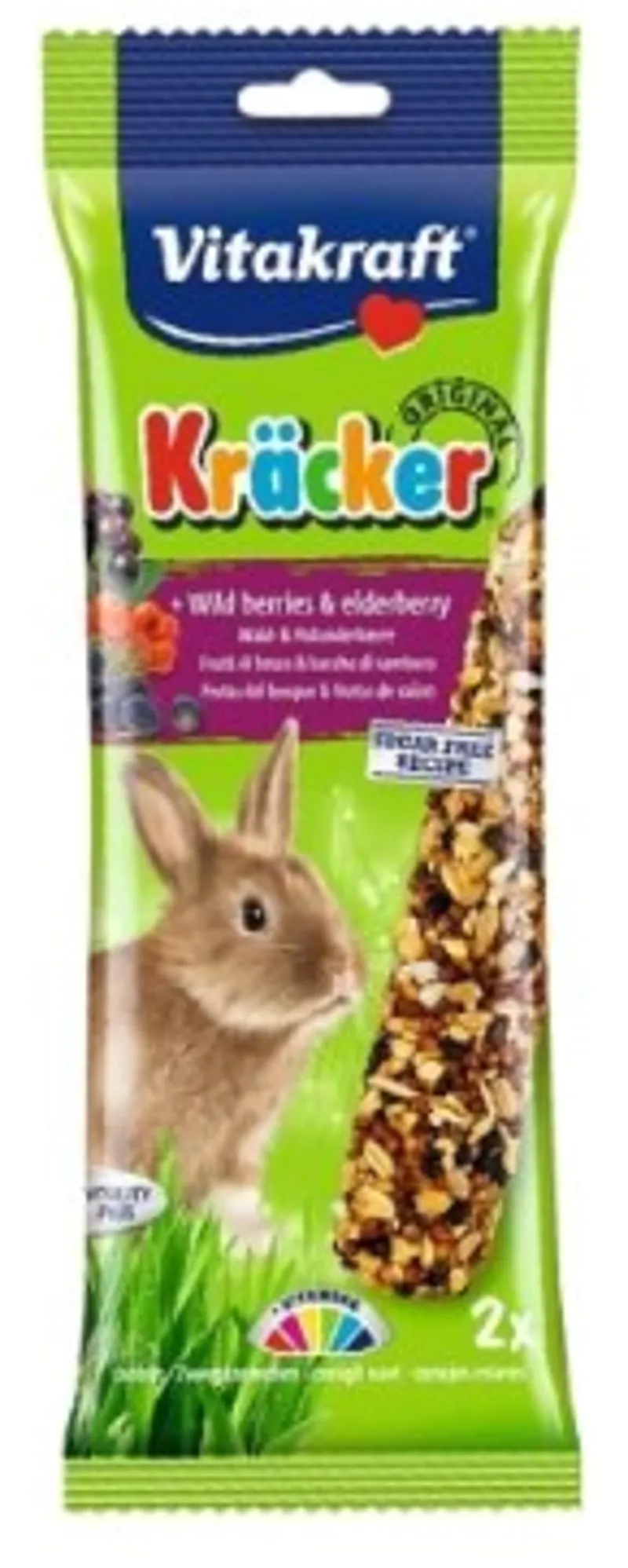 Vitakraft Kracker Rabbit Wild Berry and Elderberry 2Pk