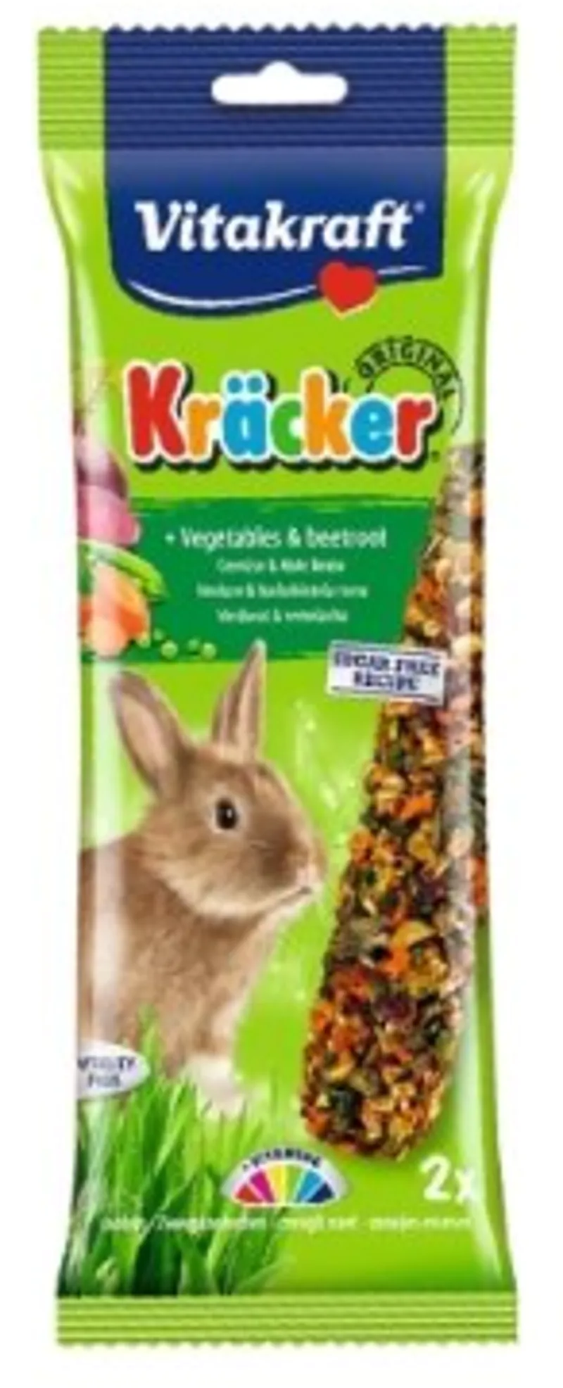 Vitakraft Kracker Rabbit Vegetable and Beetroot 2Pk