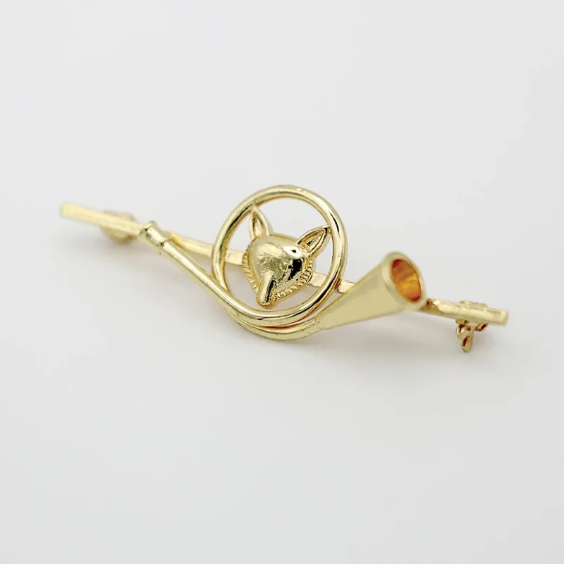 Equetech French Horn Fox Stock Pin