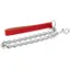 Ancol Leather Extra Heavy Chain Lead Red 50cm