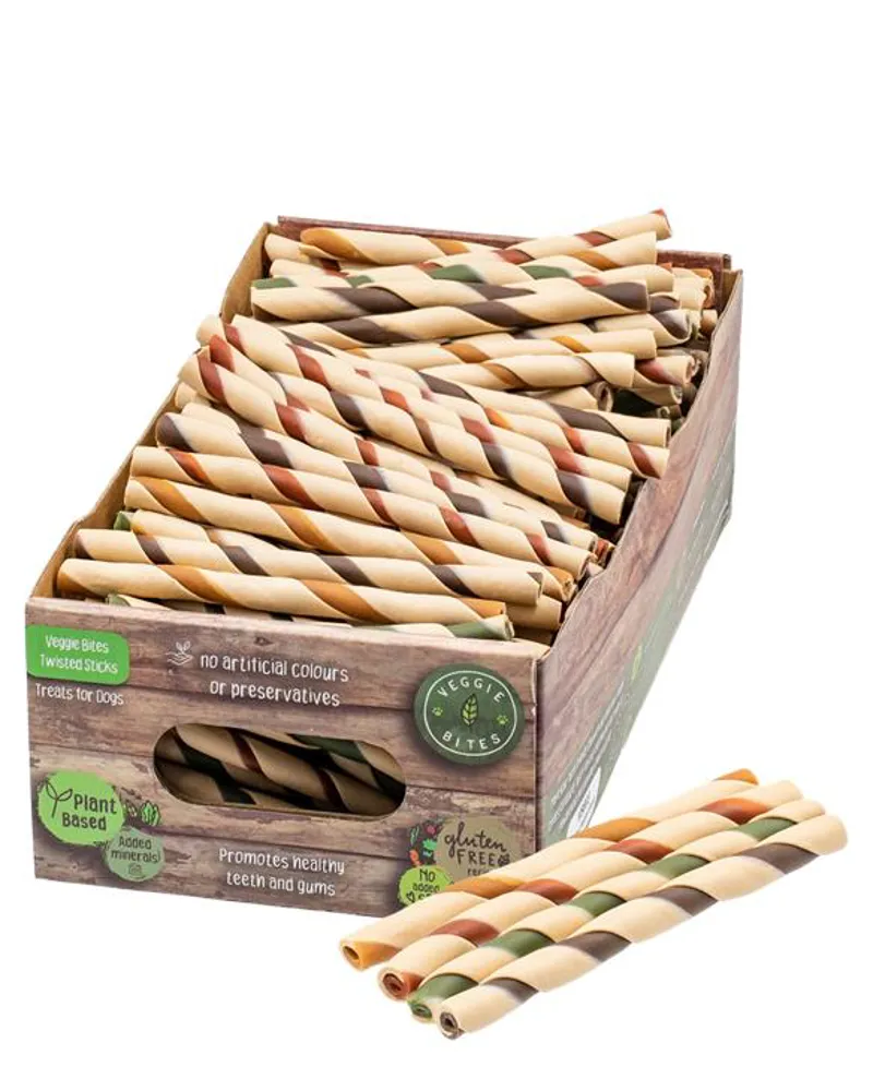 Veggie Bites Twisted Sticks Dog Treats
