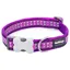 Red Dingo Reflective Collar Purple