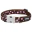 Red Dingo Spot Collar Brown and Pink