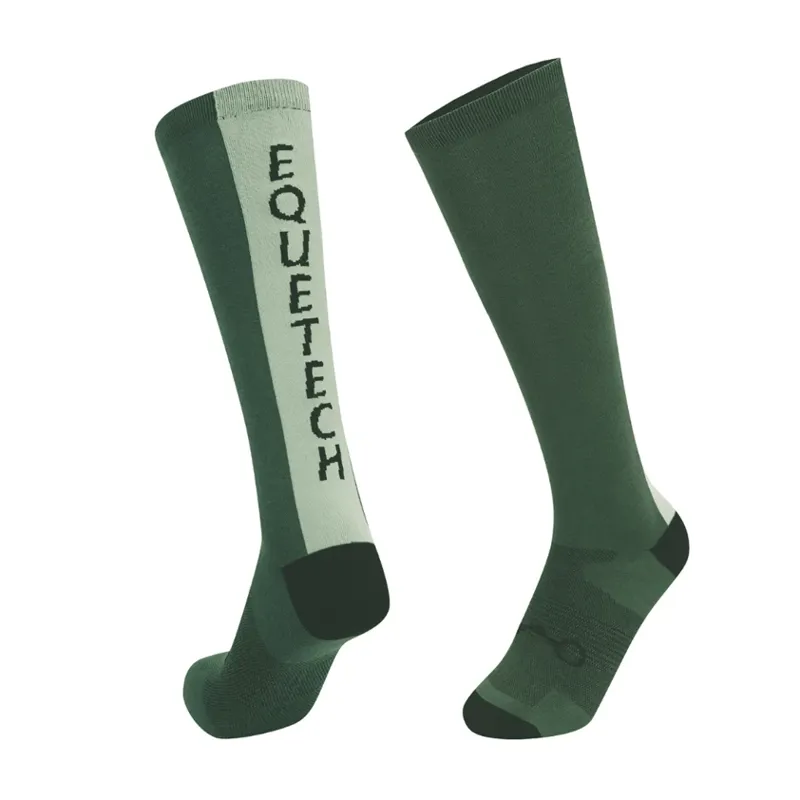 Equetech Stridepro Riding Socks Forest 2pk