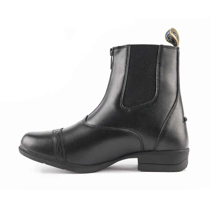 Moretta Clio Synthetic Paddock Boots - Child BLACK