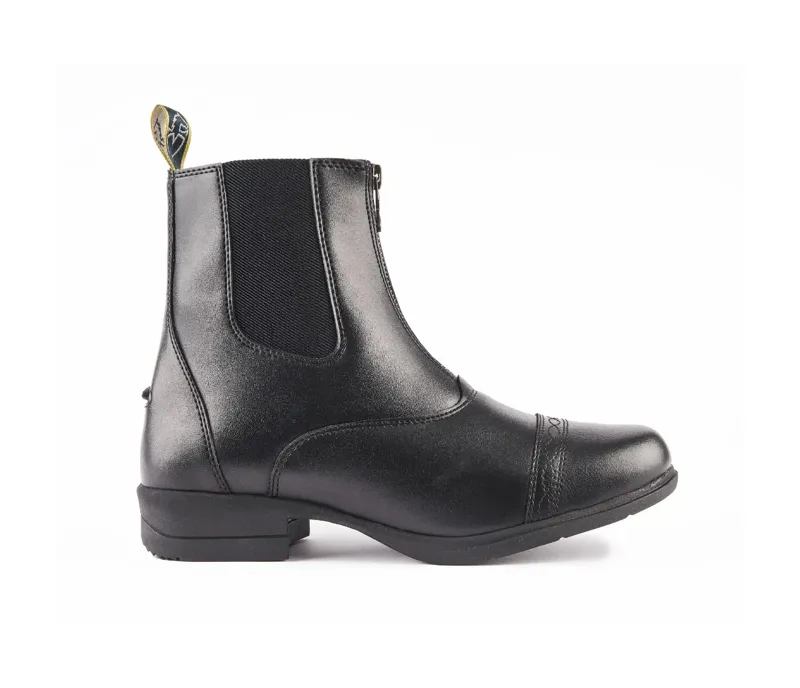 Moretta Clio Synthetic Paddock Boots - Child BLACK-2