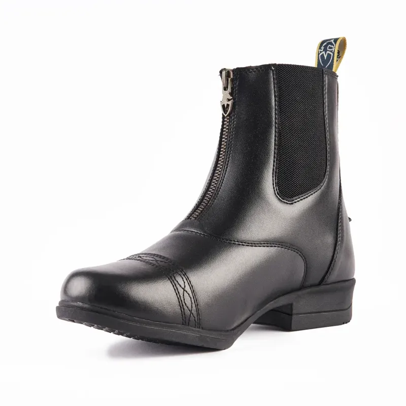 Moretta Clio Synthetic Paddock Boots - Child BLACK-3