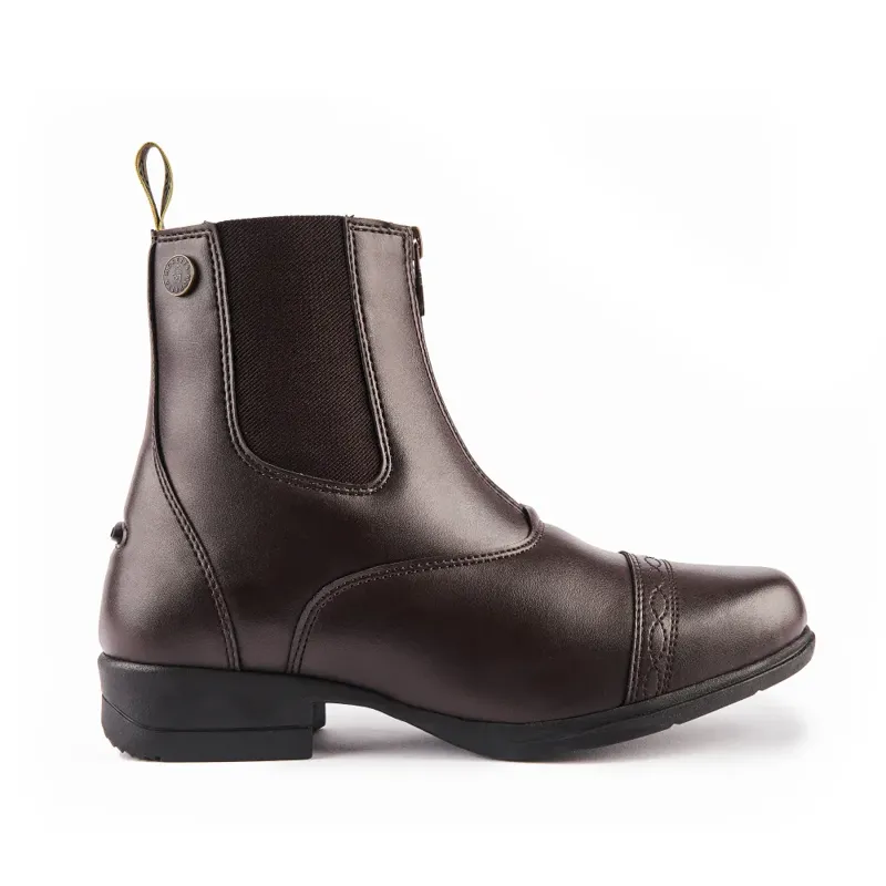 Moretta Clio Synthetic Paddock Boots - Child BROWN-1