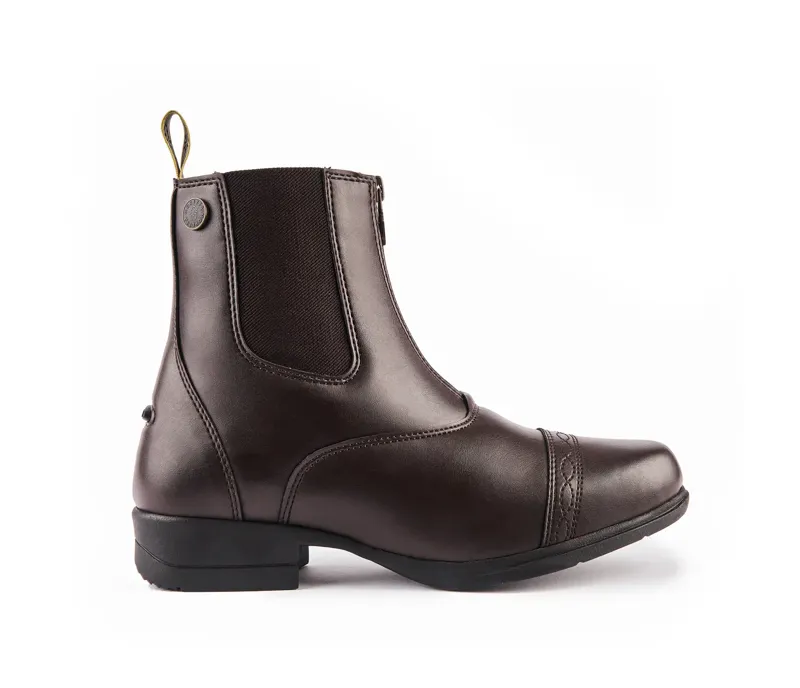 Moretta Clio Synthetic Paddock Boots - Child BROWN