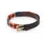 Aubrion Drover Skinny Polo Belt TURQ/Red/ORG/BLU