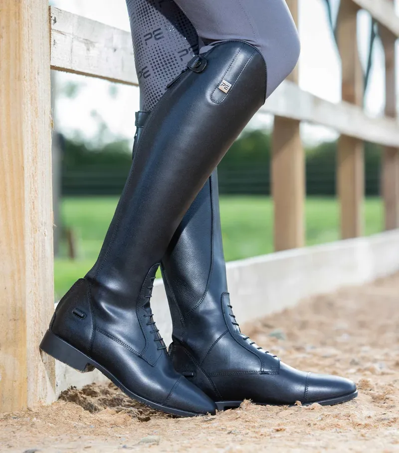 Premier Equine Anima Synthetic Field Tall Boot Black
