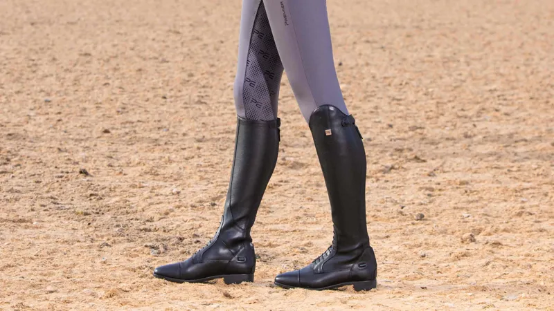 Premier Equine Anima Synthetic Field Tall Boot Black-6