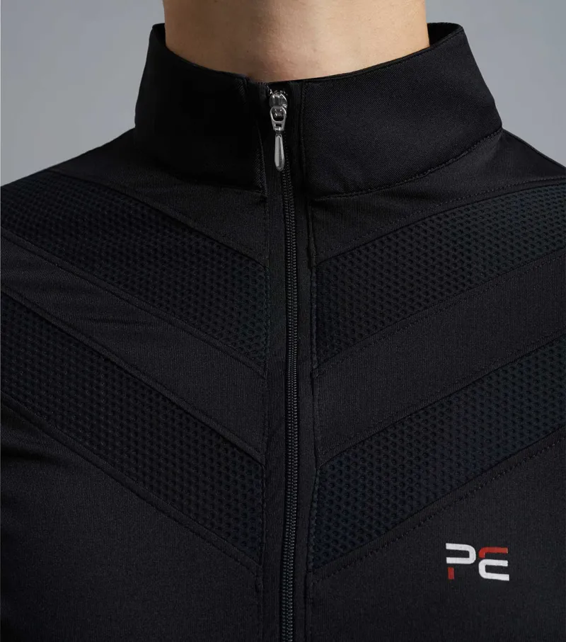 Premier Equine Arclos Ladies Technical Long Sleeve Riding Top Black-3
