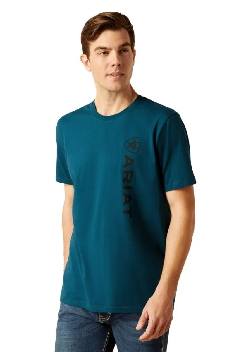 Ariat Mens Vertical Logo Short Sleeve T-Shirt