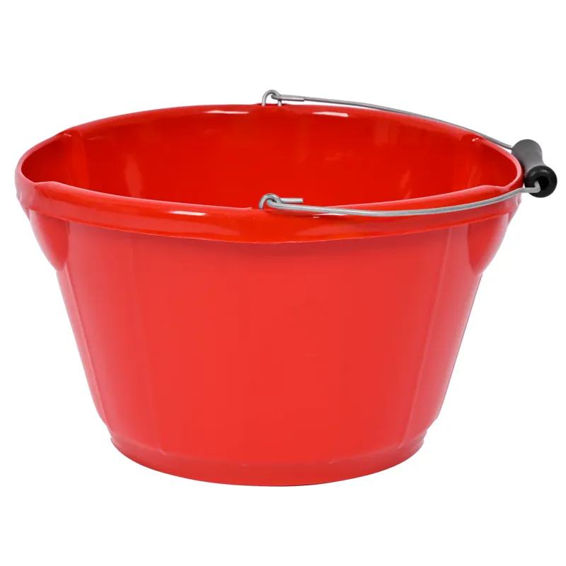 Red Gorilla Plas B4 Shallow Bucket 10ltr Red