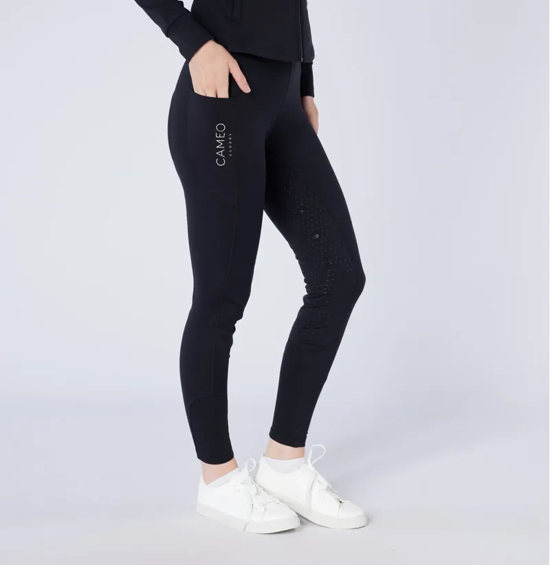 Cameo Ecodry Riding Tights Black-3