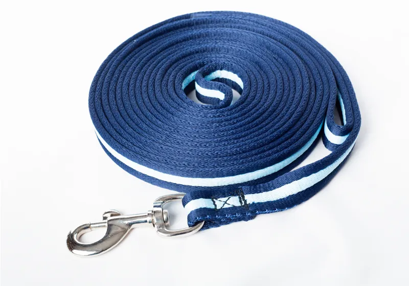 Cameo Softweb 24ft Lunge Line Navy/Sky Blue