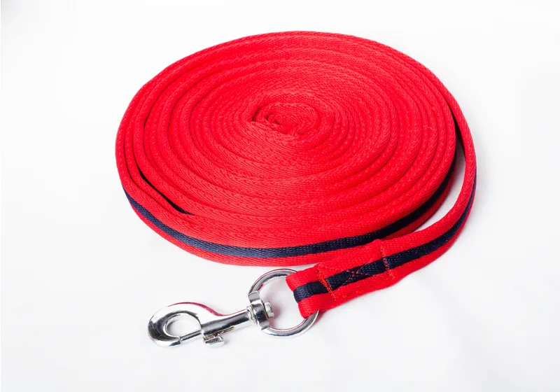 Cameo Softweb 24ft Lunge Line Red/Navy