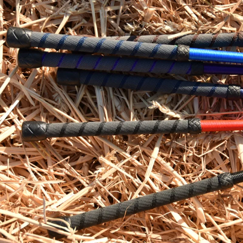 Riding Whips with Rubber Web Handle Black 26in-1