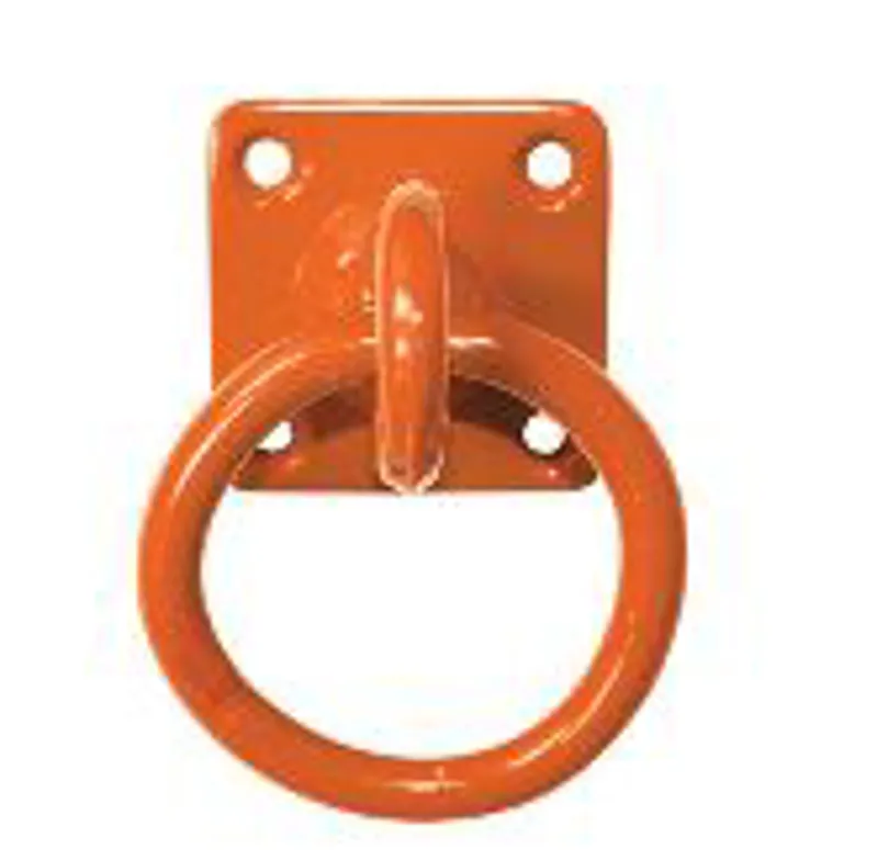 Swivel Tie Ring on Plate Orange