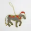 Equetech Grey Horse Beaded Embroidered Christmas Tree Decoration