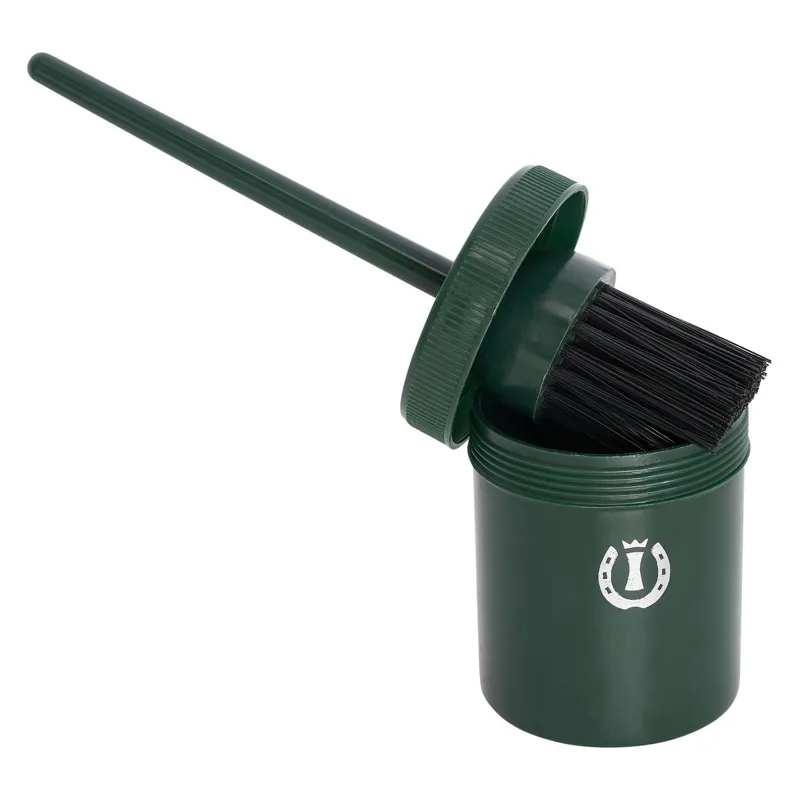 Imperial Riding Hoof Oil Brush with Container Forest Green