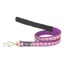 Red Dingo Dog Lead Reflective Ziggy Purple Large Only