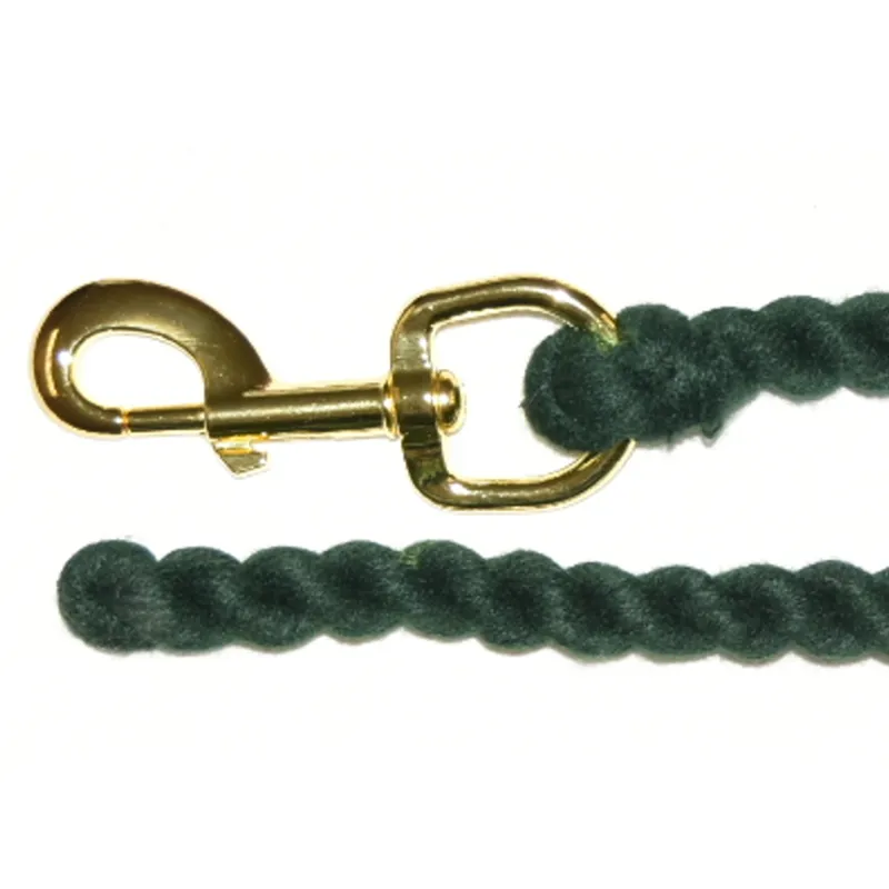 Plain Cotton Lead Rope Green