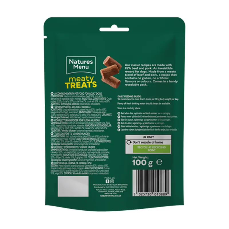 Natures Menu Meaty Treat 100G Beef-1