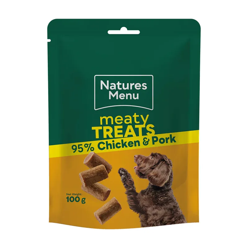 Natures Menu Meaty Treat 100g Chicken and Pork