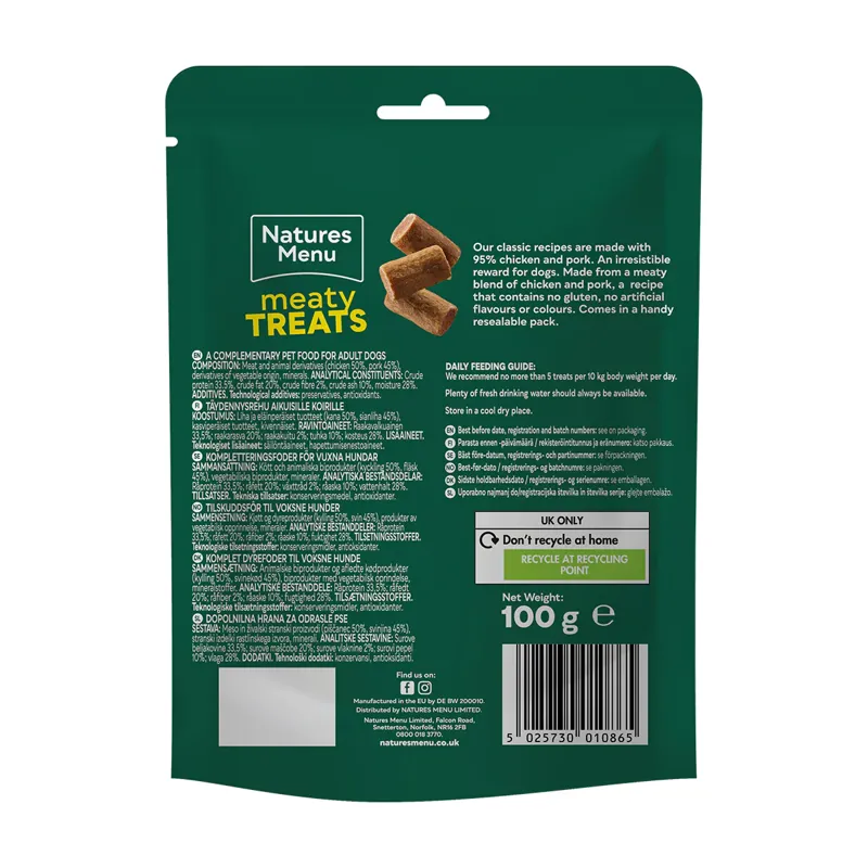 Natures Menu Meaty Treat 100g Chicken and Pork-1