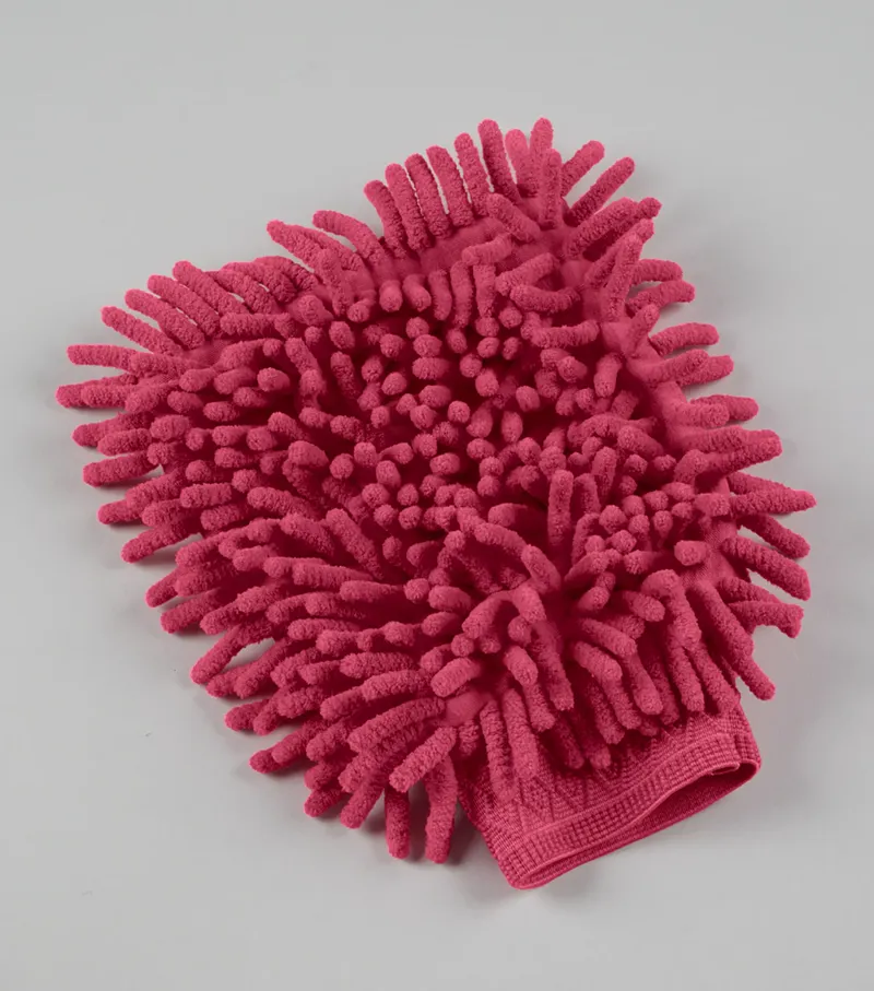 PE Microfibre Grooming Mitt Fushia
