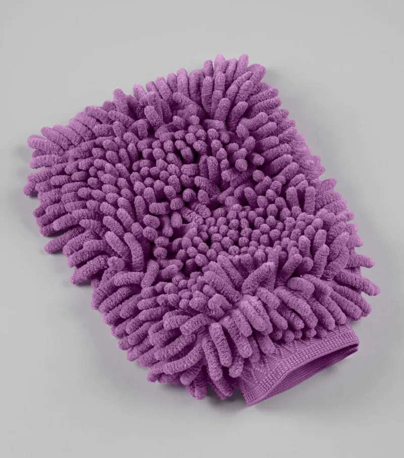PE Microfibre Grooming Mitt Purple