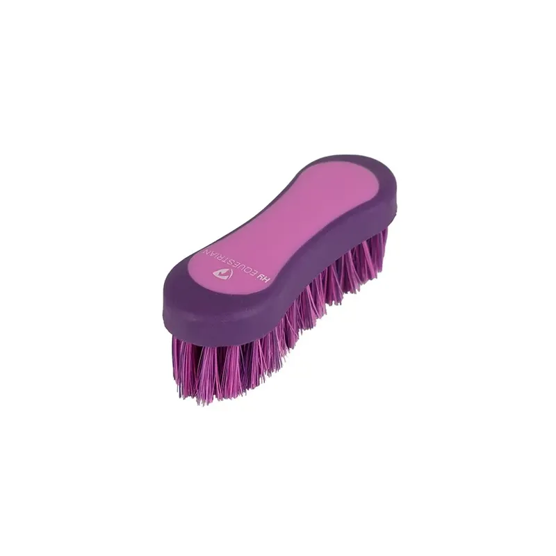 Hy Equestrian Pro Groom Two Tone Face Brush Purple