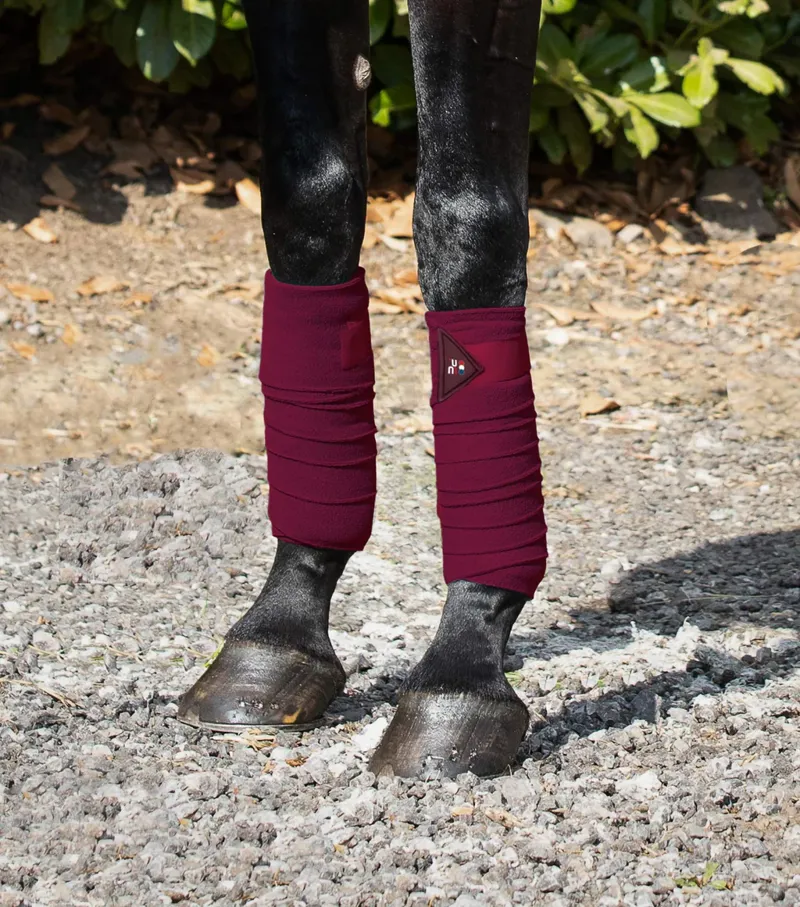 Premier Equine Polo bandages 4 Pack Burgundy-1