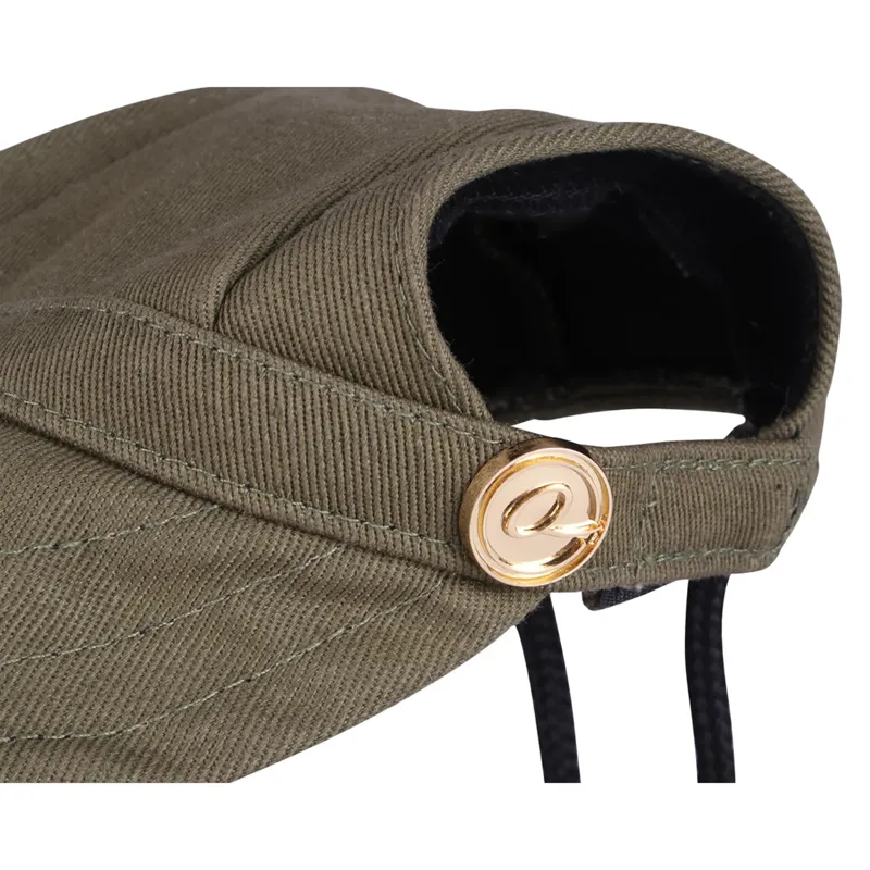 QHP Dog Cap olive-1