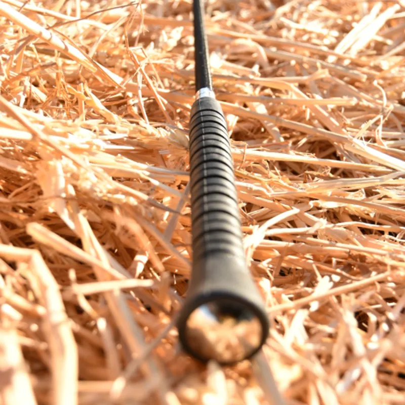 Easy Grip Dressage Schooling Whip Black 39in Flap-2