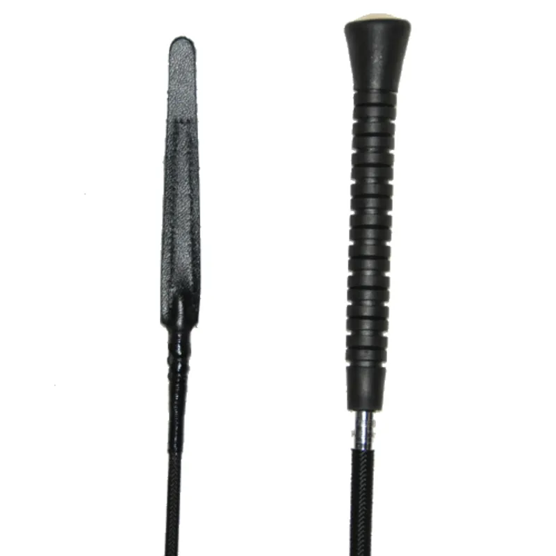 Easy Grip Dressage Schooling Whip Black 39in Flap