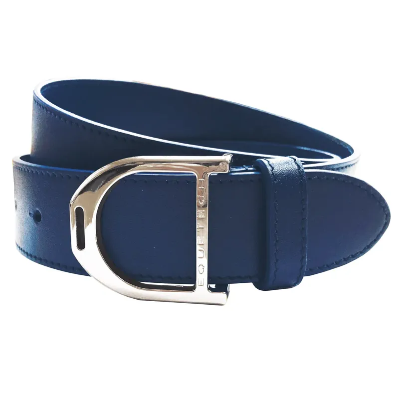 Equetech Stirrup Leather Belt Blue 90cm
