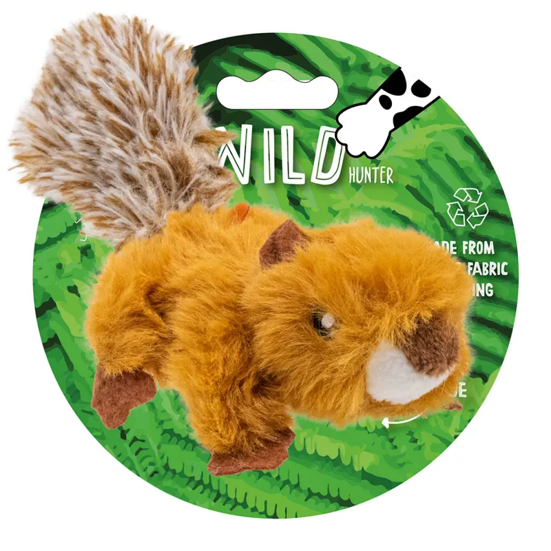 Wild Hunter Catnip Cat Toy Squirrel