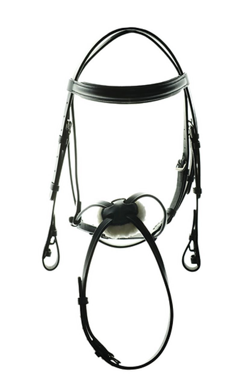 Ascot Sliding Grackle Bridle Black-2