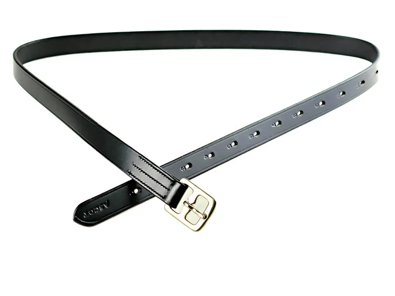 Ascot Adult Stirrup Leathers Black-3