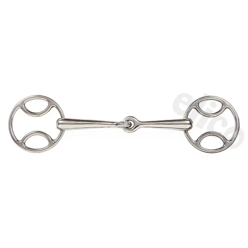 Elico Loop Ring/Beval Snaffle 5 in - Steel
