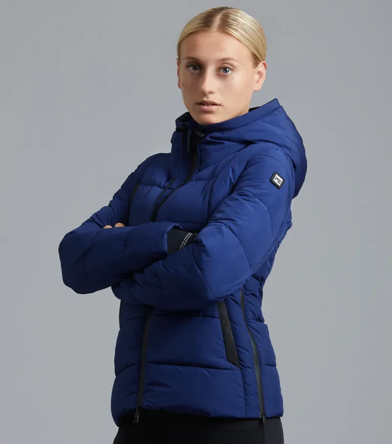 Premier Equine Casella Ladies Quilted Jacket Imperial Navy